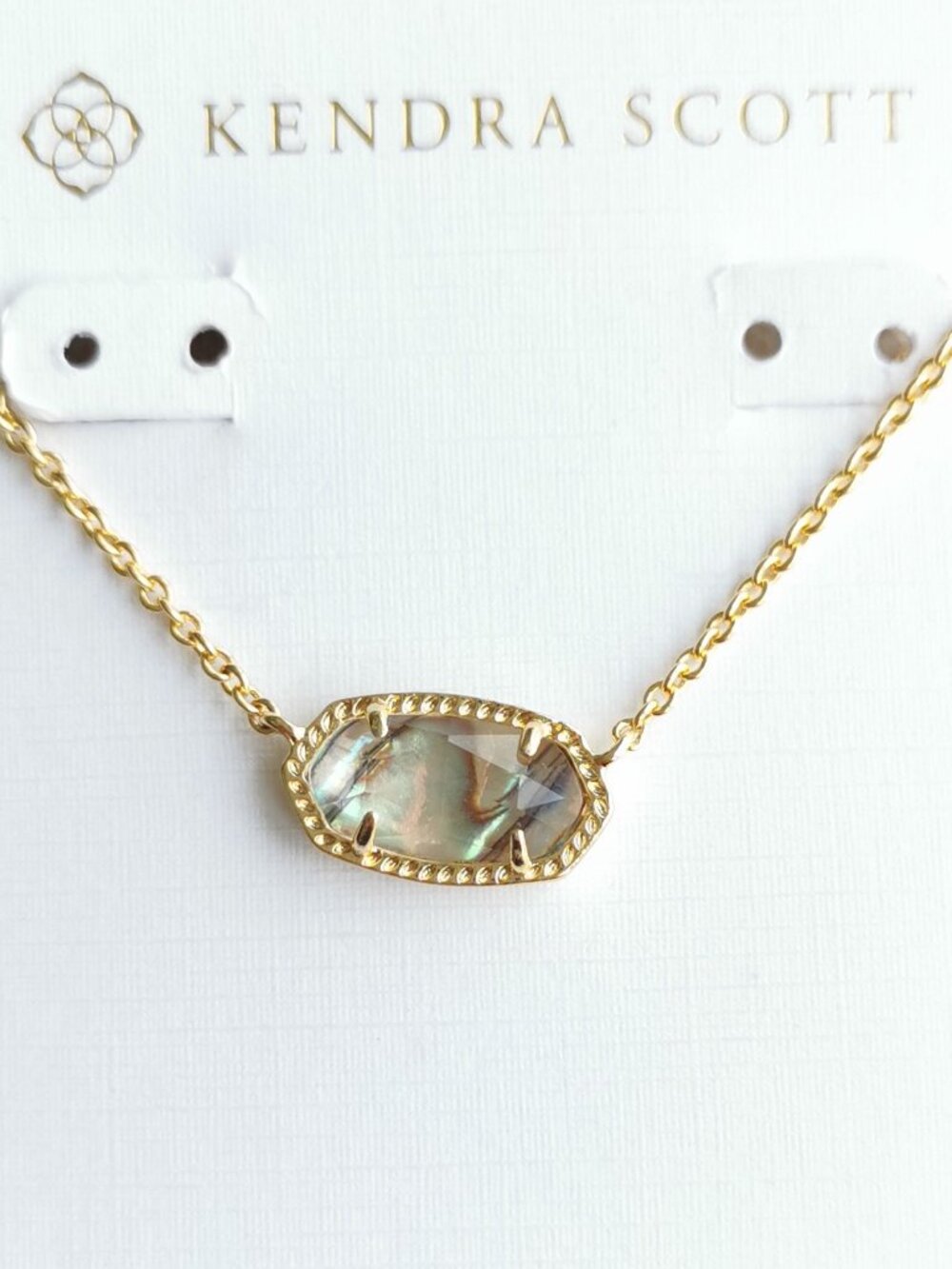 Kendra Scott Elisa Gold Abalone Pendant Necklace